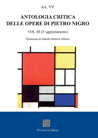 Copertina di Antologia critica delle opere di Pietro Nigro vol. III