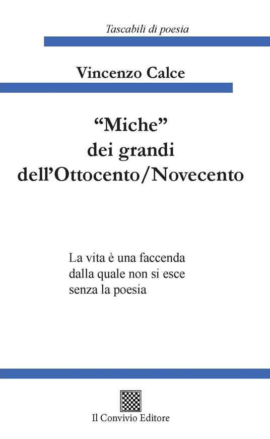 Copertina di «Miche» dei grandi dell’Ottocento/Novecento